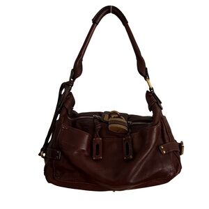 ✨ Chloé Paddington Hobo Satchel | Bordeaux Burgundy Leather | Iconic Lock & Key